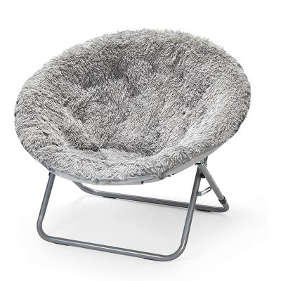 China Modern Plush Lounge Chair Moon Chair Oversized Saucer Chair for sale