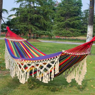 China Everich Hammock Hammock Chair Transitional Outdoor Camping Folding Hanging Portable Hammock With Tassle for sale