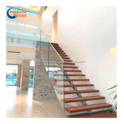 China 4-19mm Modern Flat / Curved Tempered Toughened Safety Glass For Swimming Pool Fence, Glass Table Top, Shower Door for sale