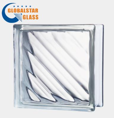 China Wholesale 190*190*95mm Yard Hollow Decorative Building Accessories Clear Glass Brick Prices for sale