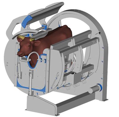 China Multifunctional complete set of halal cattle slaughterhouse with meat cutting line for sale