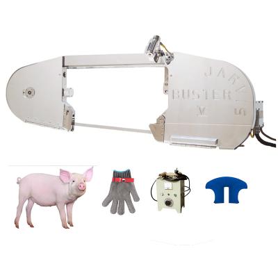 China Pork Jarvis Buster Band Half Splitting Saw for Pork Slaughterhouse Pork Belly Open Carcass Cutter for sale