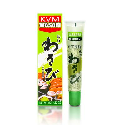 Cina KVM salsa di rafano caldo Wasabi in polvere per condimenti per sushi 43gx100 in vendita