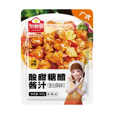 China 100g de salsa agria y dulce salsa china baja en sodio para costillas de repuesto en venta