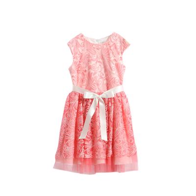 China Girls Layered Fabric Anti-wrinkle Tulle Layers Kids Baby Clothing Children Wholesale New Design Summer Dresses Custom Made High Quality Solid Color for sale