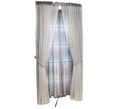 China Simple Modern Light Luxury Blackout Curtain Living Room Bedroom Divider Curtain Finished Custom Made Gauze Curtain for sale