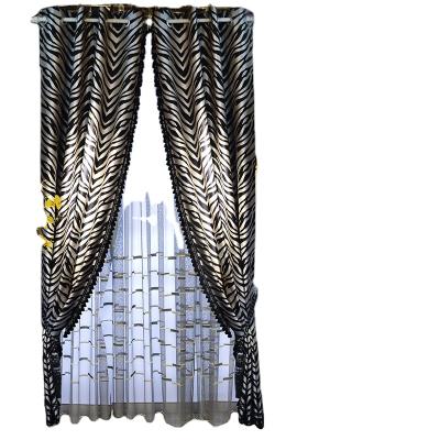 China New Living Room Blackout Bedroom Animal Pattern Light Luxury Modern French American Curtain High Precision Sound Insulation for sale