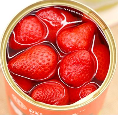 China Canned canned strawberry in syrup for sale