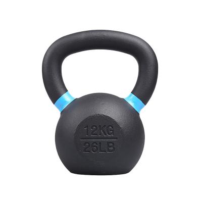 China Universal Hard Kettlebell Factory Price Powder Coated Competition Cast Iron Kettlebell for sale