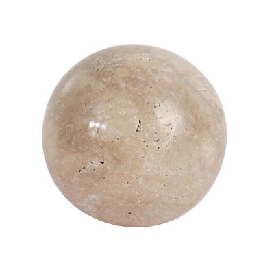 China Porch modern luxury natural marble pattern table sale office room decoration soft round ball light decoration for sale