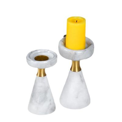 China Modern marble candle holders the living room home is decorated with small Nordic candle holders for sale