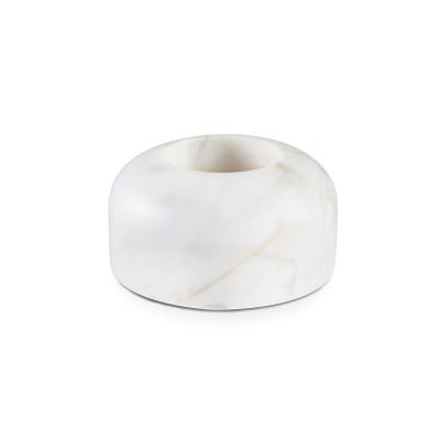 China Wholesale Modern Nordic Home Decoration Hotel Style Marble Candlestick Natural Stone Stands For Home Decor for sale