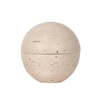 China Modern Natural Marble Stove Home Soft Round Incense Ball Decoration Accessories for sale