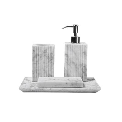 China Modern Marble tray hand sanitizer tank soft installation model room bathroom bathroom set combination decoration for sale