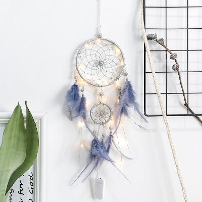 China Hot sale minimalist supplier dreamcatcher string lights birthday gift hang decorations unicorn dream catcher for sale