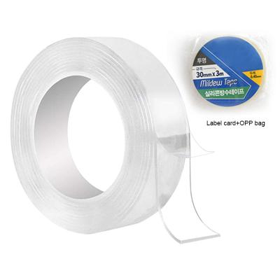 China Free Sample EONBON Super Clear Waterproof Round Washable Adhesive Tape Waterproof Nano Double Sided Tape zu verkaufen