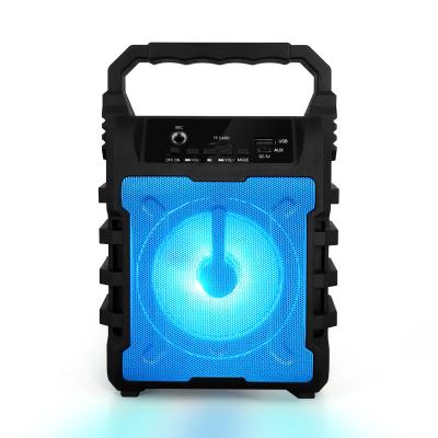 China 3 inch Home Outdoor Party Portable Multi Function Wireless Speaker With Colorful Lights for sale