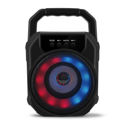 China Home Outdoor Party Portable Audio Speaker Mini Super Bass Portable Speaker With Colorful Lights for sale