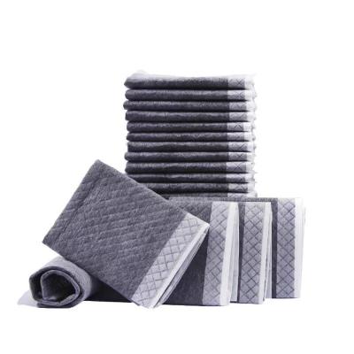 China Super Absorbent Eco-Friendly Sustainable Charcoal Puppy Training Pee Pads For Dogs for sale