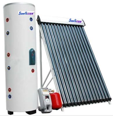 China Metal Heat Pipe Outdoor Super Solar Water Heater Separated With Pressurized Tank for sale