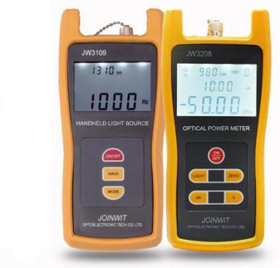 China High Precision Handheld Optical Power Meter JW3208C+Fiber Optic Light Source JW3109 Combination Tool Tester Kit JW3208C+JW3109 for sale