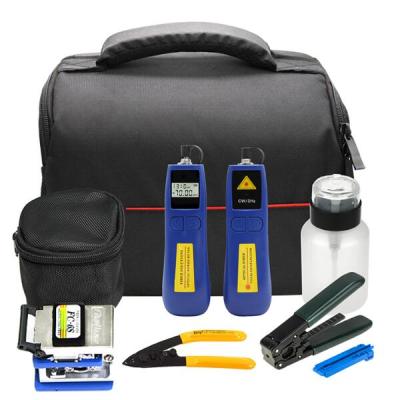 China FTTH Fiber Optic Tool Kit With Fiber Optic Cleaver Power Meter Visual Fault Lcator 1mW TL--185 for sale