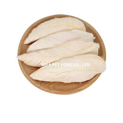 China Factory Stocked High Quality Manufacturer Natural Freeze Dried Chicken Breast Snacks Cat Food Pet Dry Treats for sale