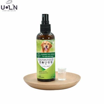 China Waterproof Fast Acting Flea and Tick Prevention Pet Dog Flea Treatment Viable Long Lasting Topical Control Pet Flea Spray for Dogs and Cats for sale