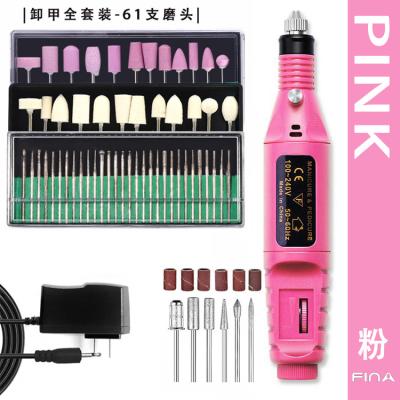 China Professional Nail Drill Machine Manicure Milling Cutter Set Electric Nail Files Electric Drill Bit Gel Polish Remover Tools for sale