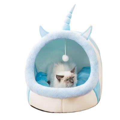 China Best Cute Pet Supplies Soft Pet Tent Bed for Dog and Cat Bed Tent House Foldable Comfortable Pet Cat for sale