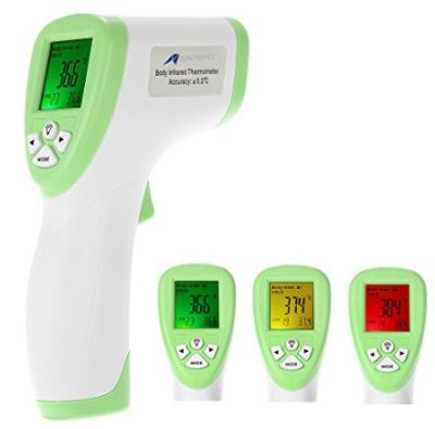 China Nicht Kontakt-Infrarotstirn-Thermometer-medizinische Verwendung mit dem 3 Farbrücklicht zu verkaufen