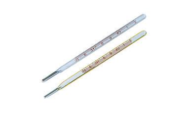 China Weißes/Gelb-Farb-Mercury-Fieberthermometer mit Cer-Zertifikat zu verkaufen