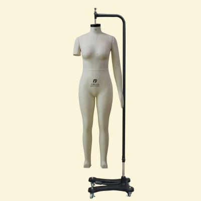 China Female mute and wholesale full body stand mannequin with arm for tailor seamstress for sale