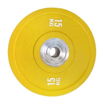 China Eco-friendly Barbell Weight Plate High Quality Rubber Weight Plate With Customized Logo for sale