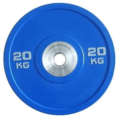 China Eco-friendly Commercial Rubber Hot Plate Bumper Plates Gym Weight Plate Bumper Set Barbell for sale