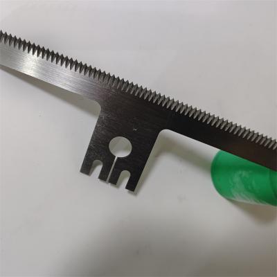 China Garment shops customized hss material food packaging cutting blade manufacturerJagged blade for sale