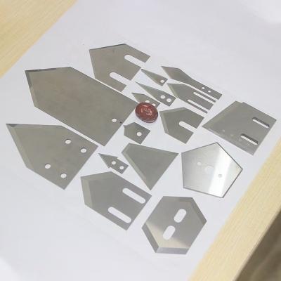 China Hotels Film Coating Machine Triangle Tungsten Machine Steel Laminating Special Shaped Blade for sale