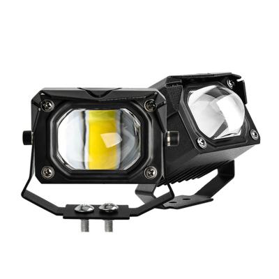 China 9-85V 2 Inch 8D Lens Led Work Light Yellow 6000K 3500K Driving Fog Lights Spotlight Car Truck Off Road White Light Motorcycle for sale