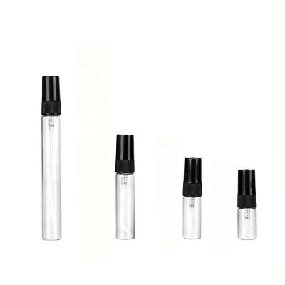 China Wholesale Customized Cosmetic Sample Empty Glass Vials Perfume Spray Bottle 10ml Mini Pocket Glass Perfume Bottle With Atomizer for sale