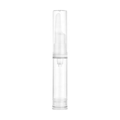 China 5ml 10ml 12ml 15ml Brand New White Empty Cosmetic Travel Cosmetic Empty Serum Airless Syringes Eye Cream Dropper Bottle With Cap for sale