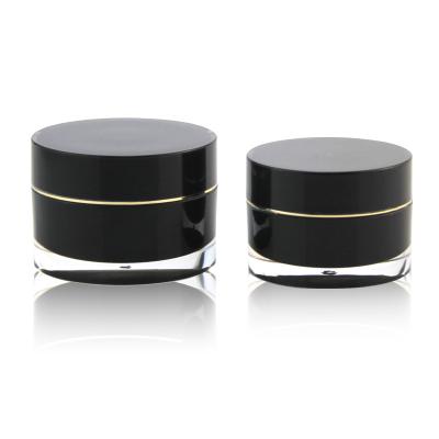 China Honest Cosmetic Packaging Suppliers Face Cream Jar Black Cosmetic Jar, Face Cream Jars for sale