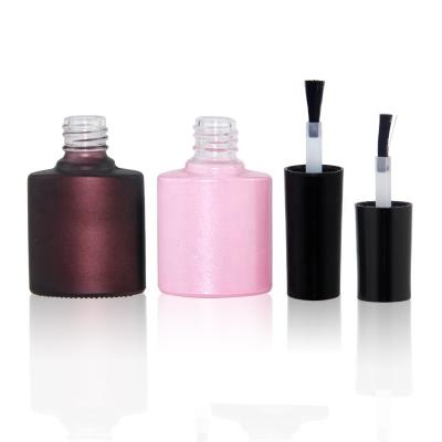 China Wholesale Price 10ml 4ml 8ml Round Empty Bottle Cosmetic Luxury Big Size Nail Polish UV Gel With Color Chart Black Brush Caps for sale