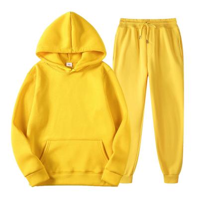 China High Quality Cotton QUICK DRY Polyester Tracksuits Plus Size Sweatpants Jackets Private Label Plain Sweatsuit Men Hoodie 2 Piece Set for sale