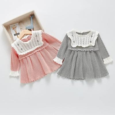 China Newborn Cotton Knitted Baby Cute Casual Baby Dress Anti-pilling Winter for sale