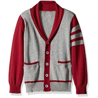 China China Manufacturer Regular Button Up Shawl Collar Cotton School Cardigan for sale