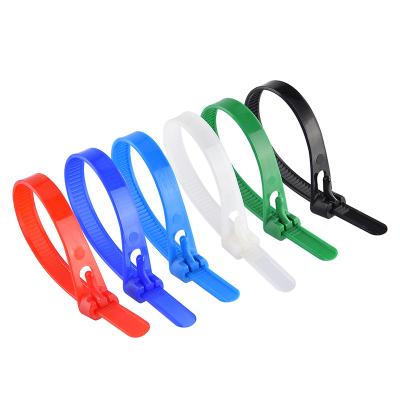 China 66 Competitive Price High Quality Nylon Flexible Releasable 8x200MM Cable Ties for sale