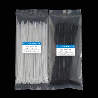 China Nylon Nylon Cable Ties Manufacturers Hook And Loop Plastic Tie Zip Ties for sale