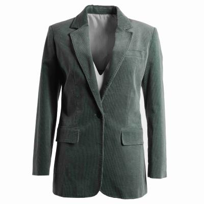 China Breathable Business Solid Color Notch Lapel Suit Popular Straight Polyester Ladies Suit for sale