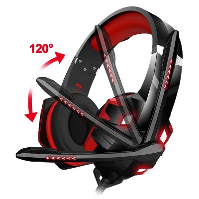 China Free MIC LED Earphone Frete Audifonos RGB Gamer Kotion Audfonos Auriculares Headphon Gaming Headset For PC PS5 for sale