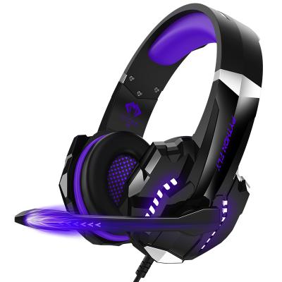 China Factory Headband Gaming Headset Amazon Hot Sale Python Fly G9000PRO Gaming Headphones With MIC Led for sale